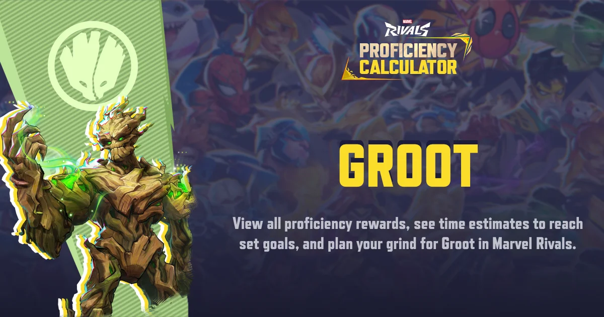 Groot Proficiency Groot | MR Proficiency Calculator